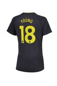 Everton Ashley Young #18 Voetbaltruitje Uit tenue Dames 2024-25 Korte Mouw